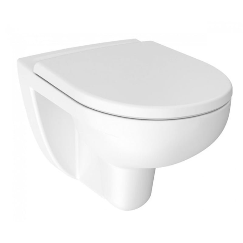 Lyra plus Унітаз підвісний безобідковий з сидінням Soft-Close, білий (ФН) фото 1