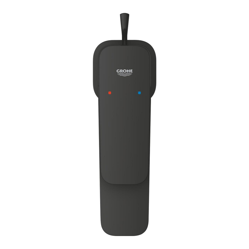 Смеситель для раковины с донным клапаном Grohe Cubeo S-Size, черный матовый (1016942430) фото 5