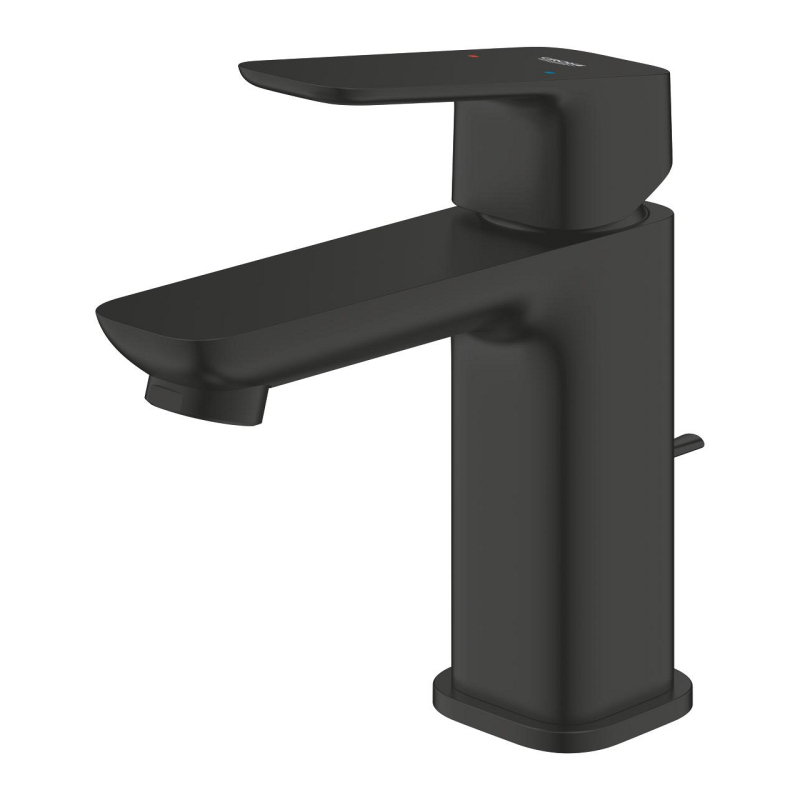 Смеситель для раковины с донным клапаном Grohe Cubeo S-Size, черный матовый (1016942430) фото 4