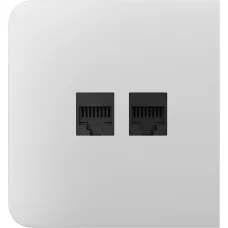 Бічна панель для вбудованої інтернет-розетки Ajax SideCover (LAN) White (126211.319.WH)