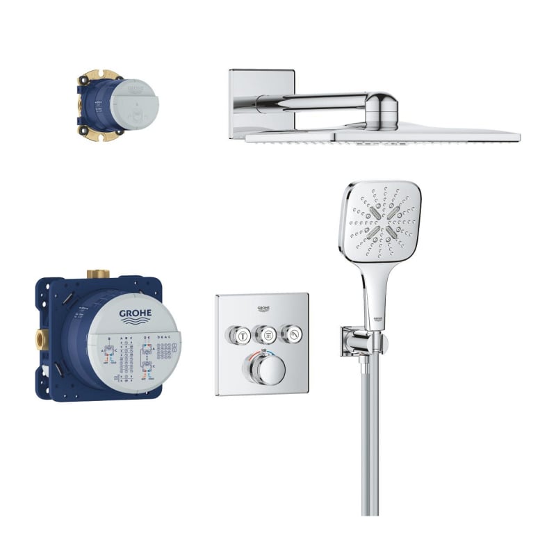 Grohtherm SmartControl Rainshower SmartActive 310 Душевая система скрытого монтажа, хром 34864000 фото 3