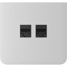 Бічна панель для вбудованої інтернет-розетки Ajax SideCover (LAN) vertical White (126219.319.WH)