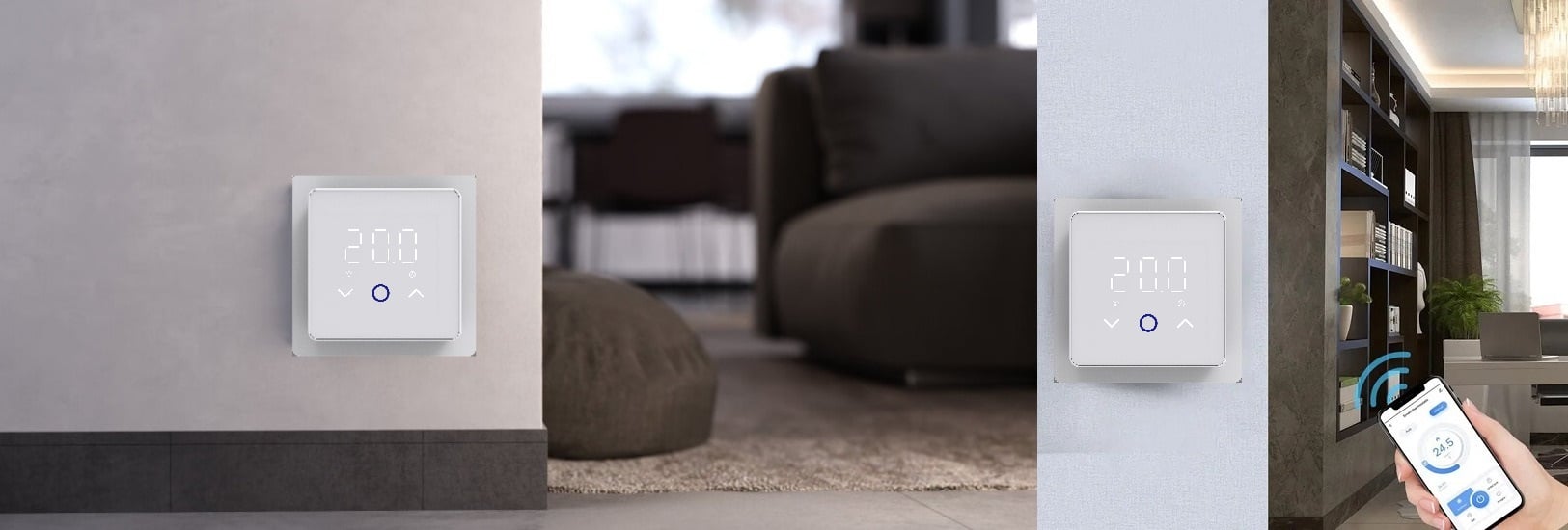 Терморегулятор In-Therm PWT 029 з Wi-Fi білого кольору