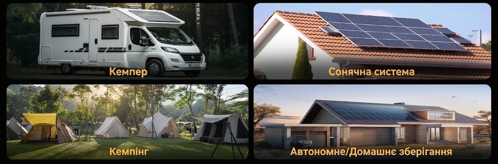 Аккумулятор Power Queen LiFePO4 12V 100Ah Low-temp для путешествий 