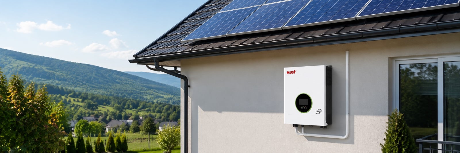 Гібридний сонячний інвертор Must PV19-12048 EXP 48 В 2хPV500V потужність 12000 Вт