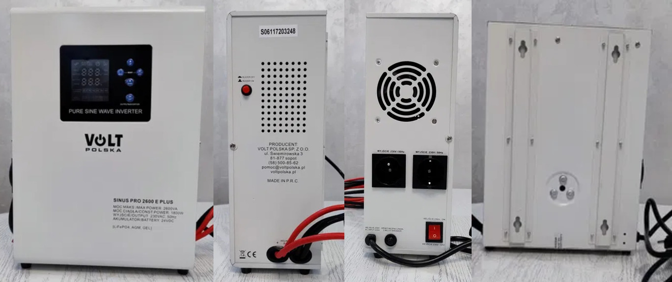 Безперебійник Volt Polska Sinus PRO 2600 E PLUS 24/230V (1800/2600W) ДБЖ-інвертор Volt Polska Sinus PRO 2600 E PLUS 24/230V (1800/2600W)