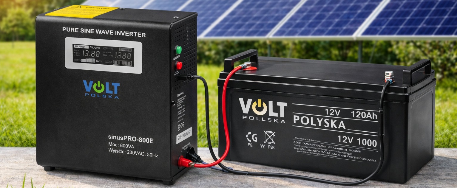 Інвертор-безперебійник Volt Polska Sinus PRO 500 W 12/230V (300/500W)