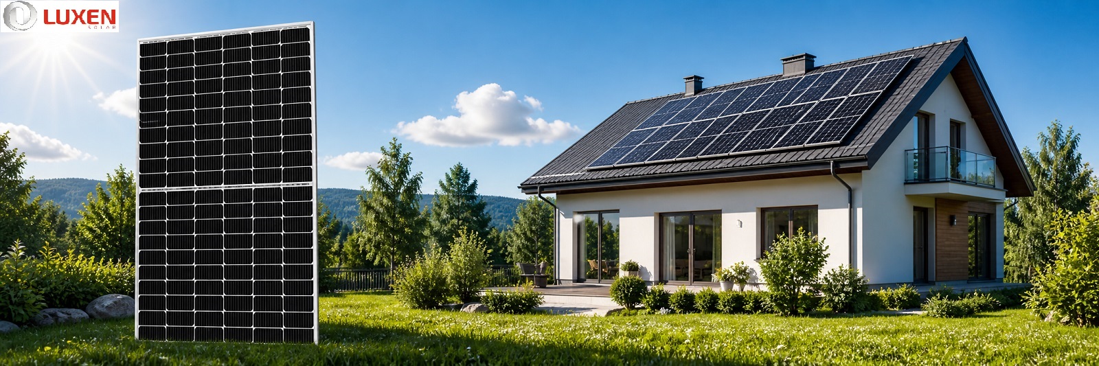 Солнечная панель Luxen LNDB-500ND Luxpower N-type Bifacial 33V 15А 500 Вт