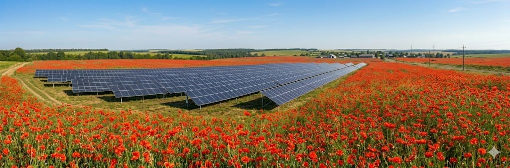 Солнечный фотогальванический модуль Romstal Vision Bifacial Mono 590 Вт для солнечных ферм