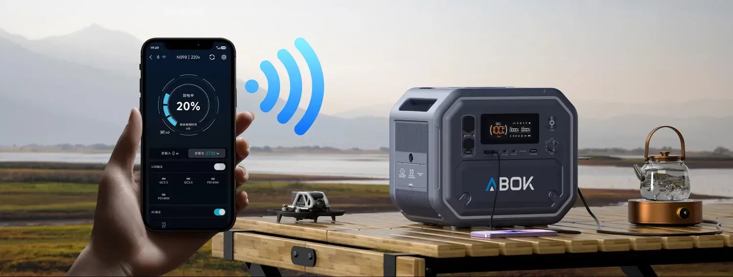 Abok N098 2500 Вт 2160 Вт*ч с переключением до 10 мс с Bluetooth
