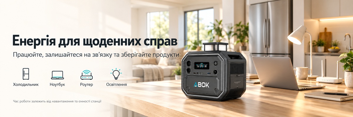 Зарядная станция ABOK N098 рядом с ноутбуком, роутером и настольной лампой