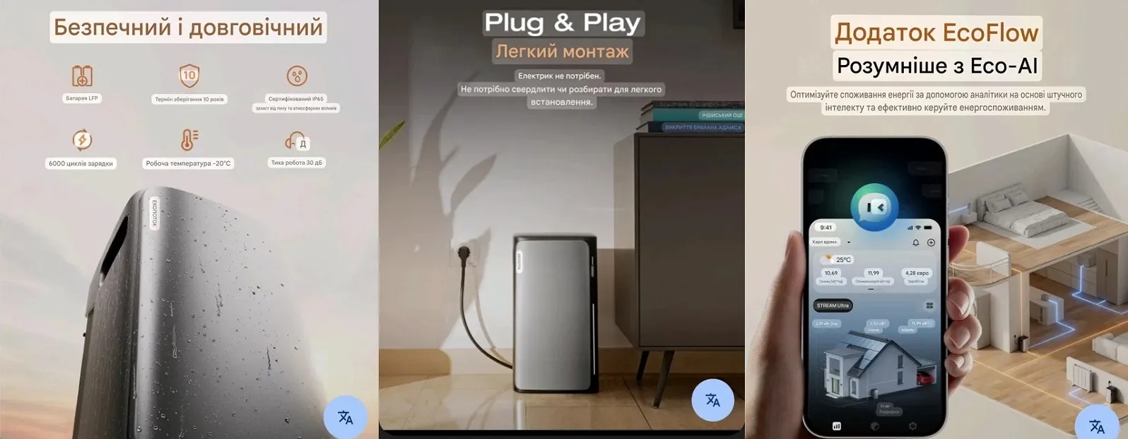 Зарядна станція EcoFlow DELTA Lite PLUS Енергостанція EcoFlow STREAM Ultra