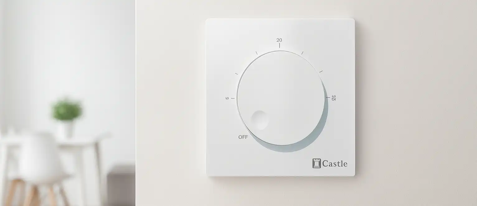 Механічний терморегулятор Castle AC309 білий для охолодження та обігріву