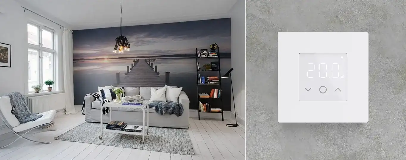 Програмований терморегулятор In-Therm PT 030 SL білий Терморегулятор In-Therm PT 030 SL білий в інтер'єрі