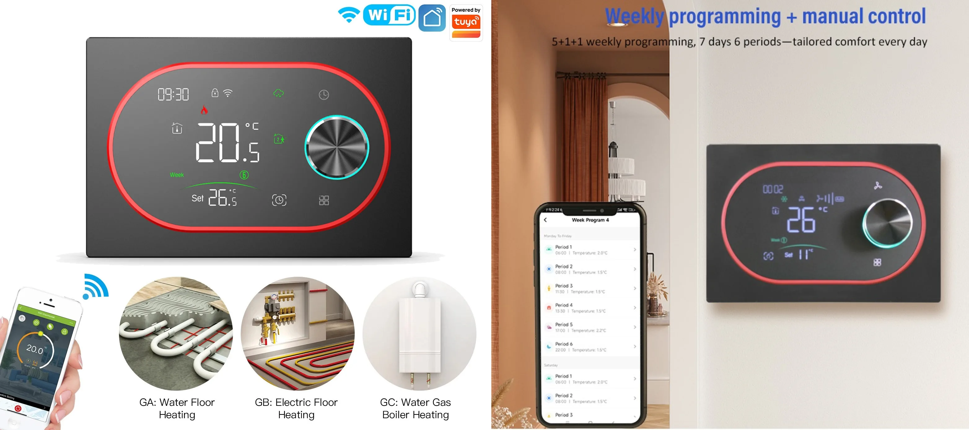Терморегулятор In-Therm PWT 900 з Wi-Fi Терморегулятор In-Therm PWT 900 з віддаленим управлінням Wi-Fi