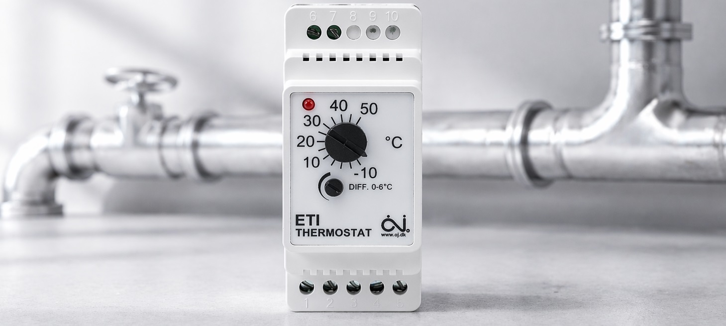 Терморегулятор OJ Electronics ETI-1551 для защиты труб и емкостей Терморегулятор OJ Electronics ETI-1551 для защиты трубоповодов и резервуаров