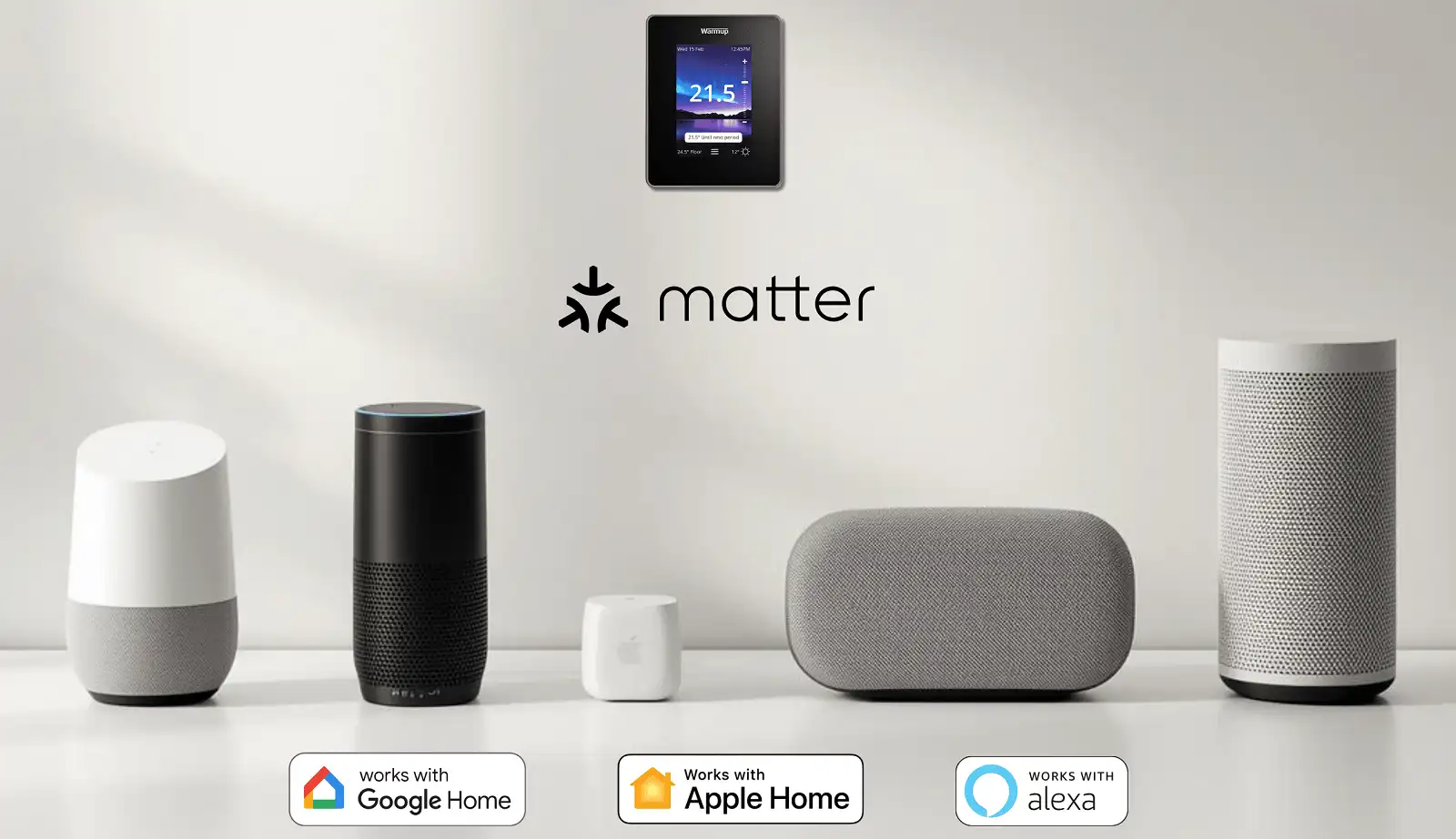 Терморегулятор Warmup 7iE Smart с поддержкою Matter